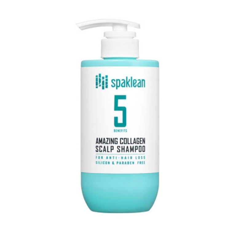 Spaklean Amazing Collagen Scalp Shampoo Восстанавливающий шампунь для волос с наноколлагеном