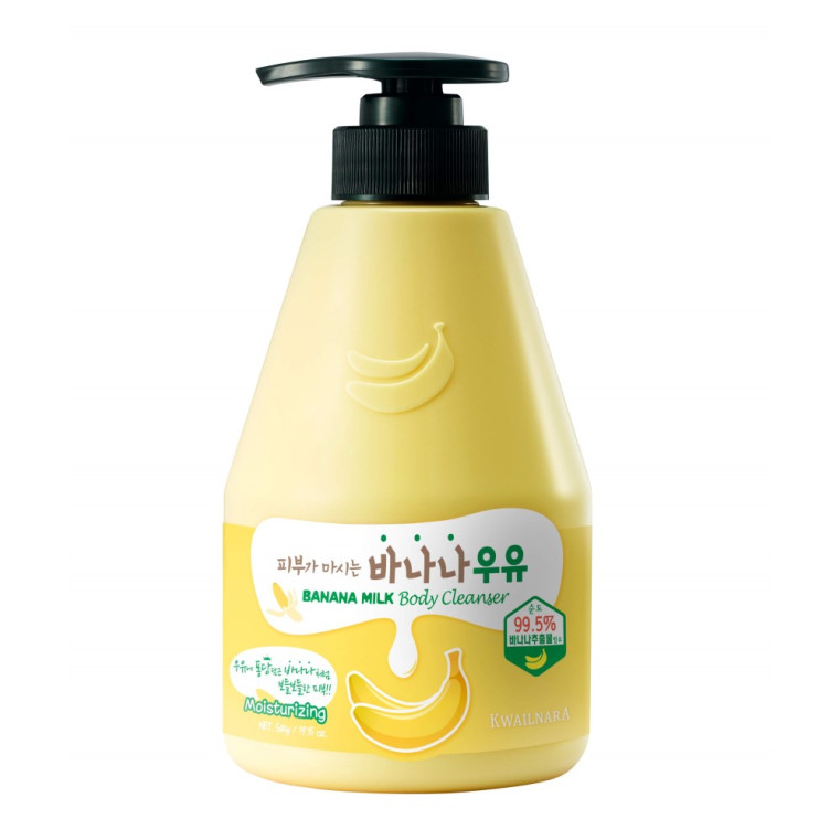 Welcos Kwailnara Banana Milk Body Cleanser Гель для душа питательный «Банановое молоко»