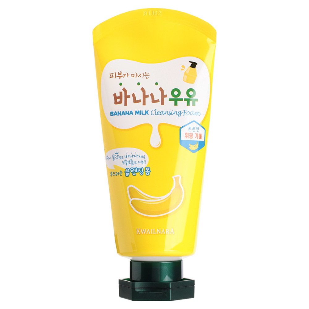 Welcos Kwailnara Banana Milk Cleansing Foam Пенка для умывания с экстрактом банана