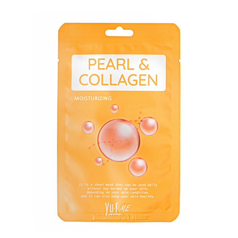 Yu.r Me Pearl&Collagen Sheet Mask Маска для лица с экстрактом жемчуга и коллагеном