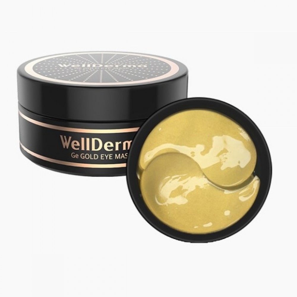 WellDerma Ge Gold Eye Mask Патчи с золотом и ферментом германия против морщин и сухости