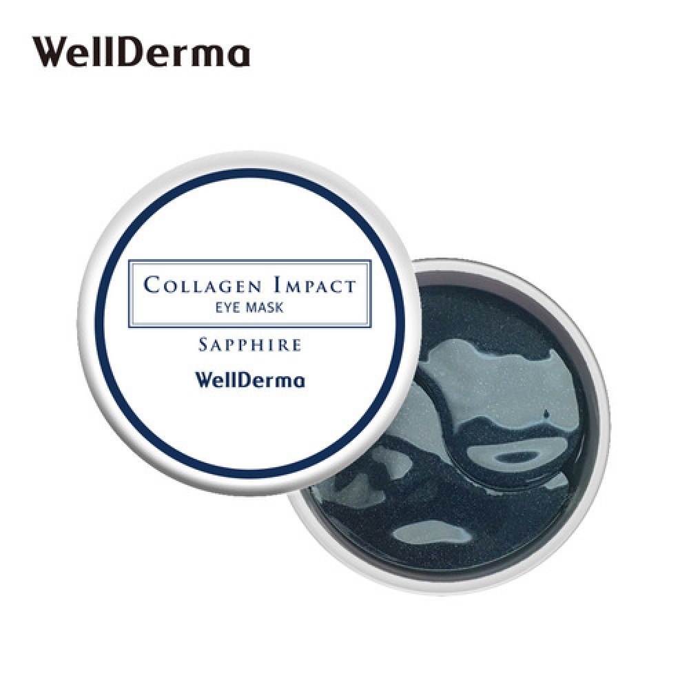 WellDerma Collagen Impact Sapphire Eye Mask Патчи против сухости, тусклости и морщин в зоне вокруг глаз